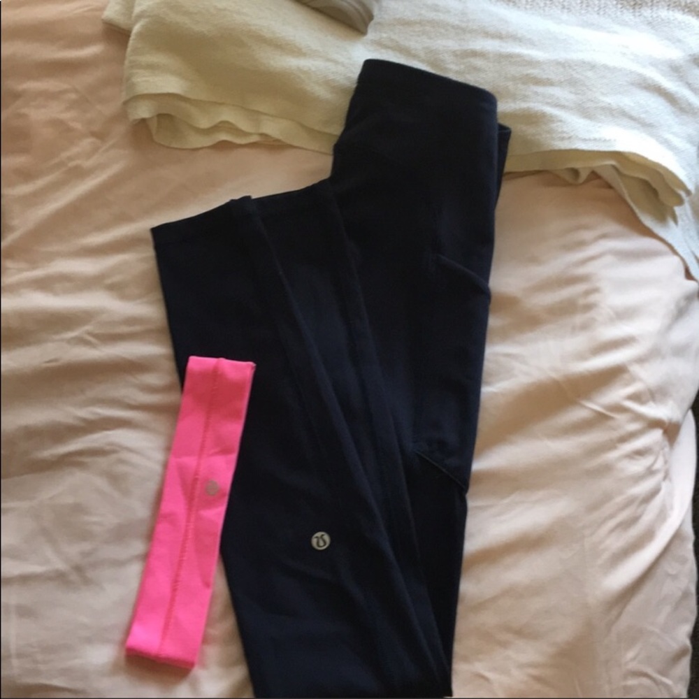 Lululemon leggings and headband set